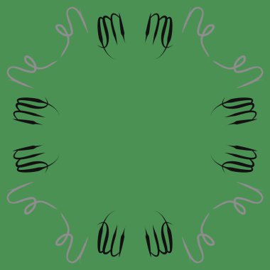 Soyut basit kaligrafi dikişsiz desen