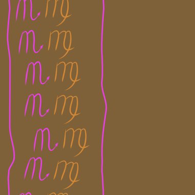 Akrep burçları şarkı lar, arka planda karalamalar