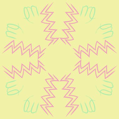 Soyut basit kaligrafi dikişsiz desen