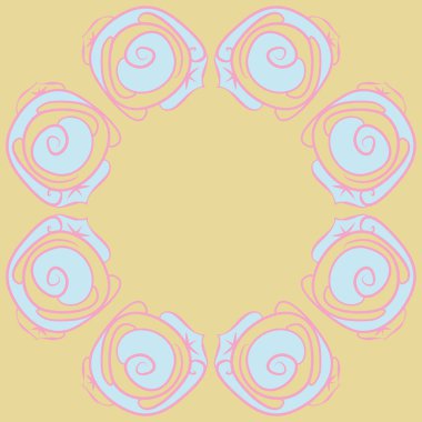 Soyut basit güllerin kusursuz deseni