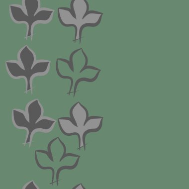 Soyut basit yaprakların kusursuz deseni