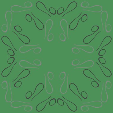 Soyut basit kaligrafi dikişsiz desen