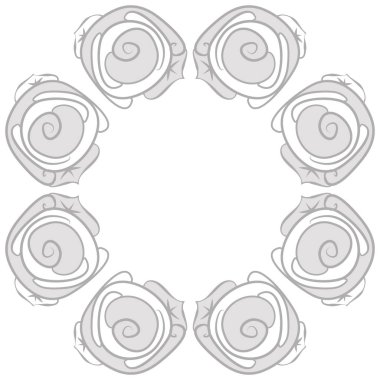 Soyut basit güllerin kusursuz deseni