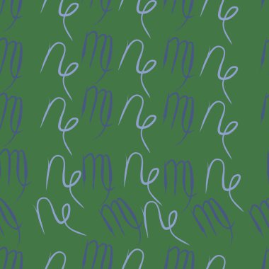 Soyut basit kaligrafi dikişsiz desen