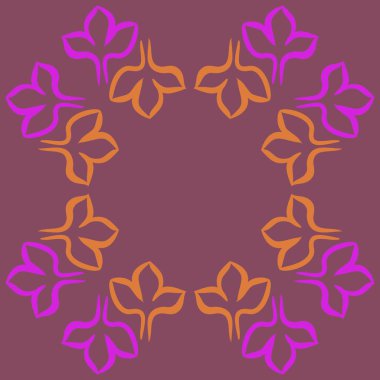 Soyut basit çiçeklerin kusursuz deseni