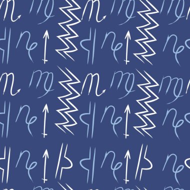 Soyut basit burçların kusursuz deseni 