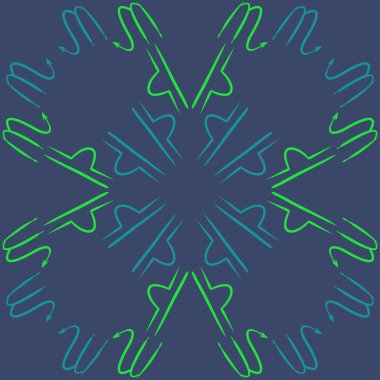 Soyut basit kaligrafi dikişsiz desen