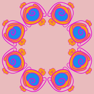 Soyut basit güllerin kusursuz deseni