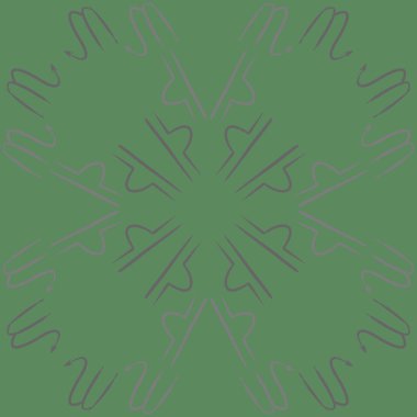 Soyut basit kaligrafi dikişsiz desen