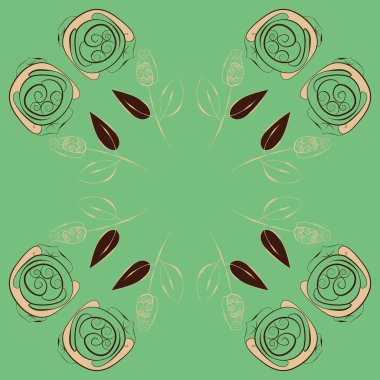 Soyut basit güllerin kusursuz deseni