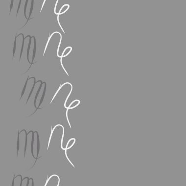 Soyut basit kaligrafi dikişsiz desen