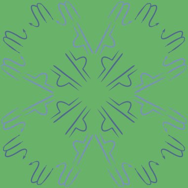 Soyut basit kaligrafi dikişsiz desen