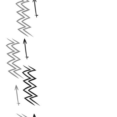 Soyut basit kaligrafi dikişsiz desen