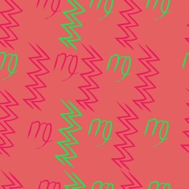 Soyut basit kaligrafi ve dalgaların kusursuz deseni