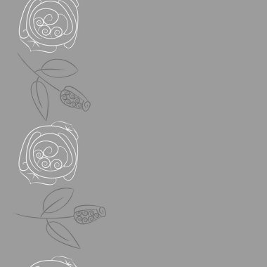 Soyut basit çiçeklerin kusursuz deseni