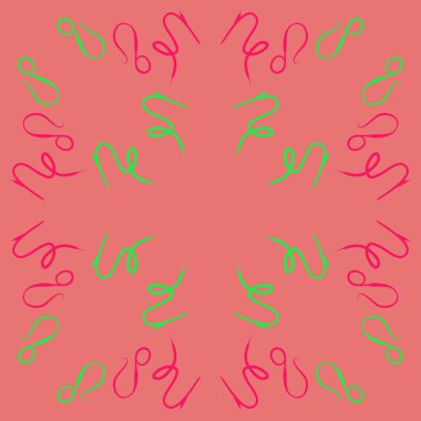 burçlar, karalamalar desen. vektör illüstrasyon