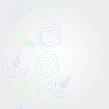 Soyut basit güllerin kusursuz deseni