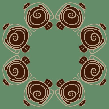 Soyut basit güllerin kusursuz deseni