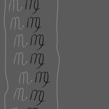 Akrep burçları şarkı lar, arka planda karalamalar