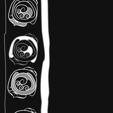 Soyut basit güllerin kusursuz deseni