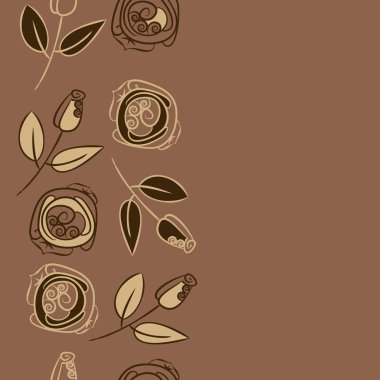 Soyut basit güllerin kusursuz deseni