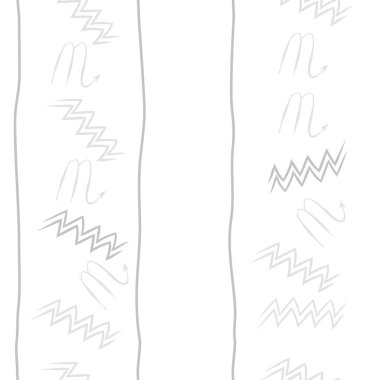 Soyut basit kaligrafi dikişsiz desen