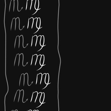 Akrep burçları şarkı lar, arka planda karalamalar