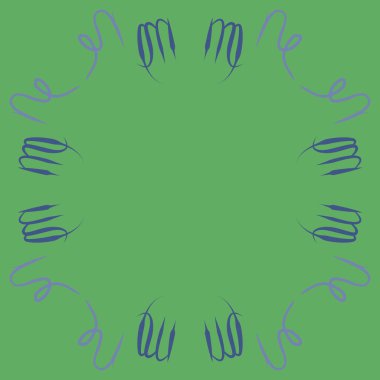 Soyut basit kaligrafi dikişsiz desen