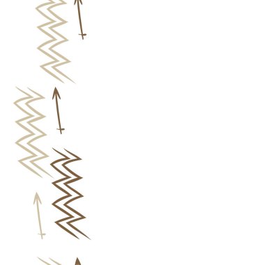 Soyut basit kaligrafi dikişsiz desen