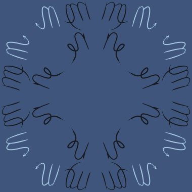 Burçlar, karalamalar, kanser, akrep, kopya alanı dairesel desen