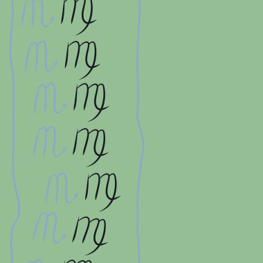 Akrep burçları şarkı lar, arka planda karalamalar