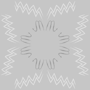 Soyut basit kaligrafi dikişsiz desen