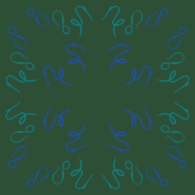 burçlar, karalamalar desen. vektör illüstrasyon