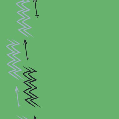 Soyut basit kaligrafi dikişsiz desen