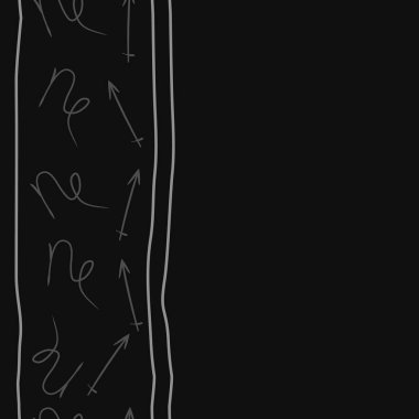 Soyut basit kaligrafi dikişsiz desen