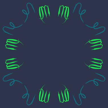 Soyut basit kaligrafi dikişsiz desen