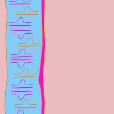 Renkli işaretler ile dikişsiz soyut desen