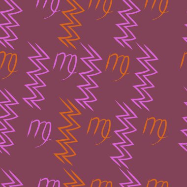 Soyut basit kaligrafi ve dalgaların kusursuz deseni