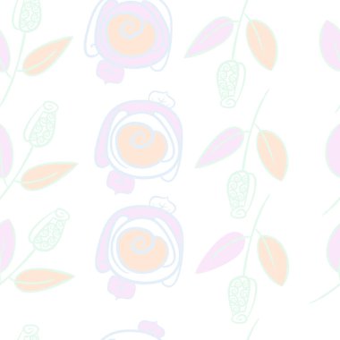 Soyut basit güllerin kusursuz deseni