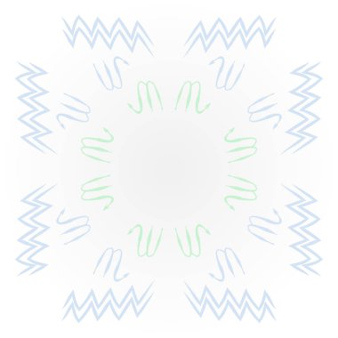 Soyut basit kaligrafi dikişsiz desen