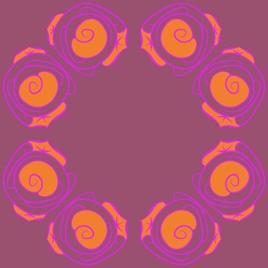 Soyut basit güllerin kusursuz deseni