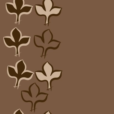 Soyut basit yaprakların kusursuz deseni