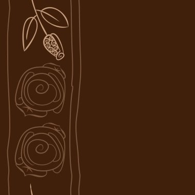 Soyut basit çiçeklerin kusursuz deseni