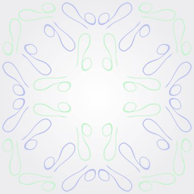 Soyut basit kaligrafi dikişsiz desen