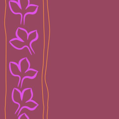 Soyut basit yaprakların kusursuz deseni