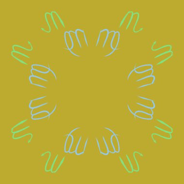 Soyut basit burçların kusursuz deseni 