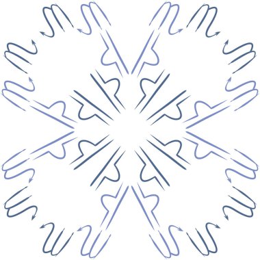 Soyut basit kaligrafi dikişsiz desen