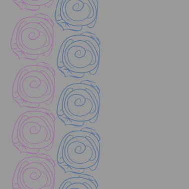 Soyut basit güllerin kusursuz deseni