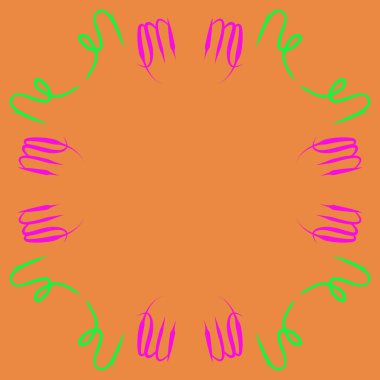 Soyut basit kaligrafi dikişsiz desen