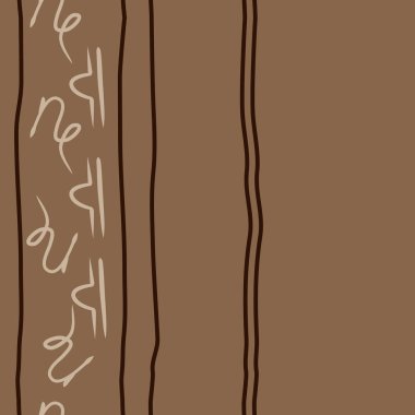 Soyut basit kaligrafi dikişsiz desen